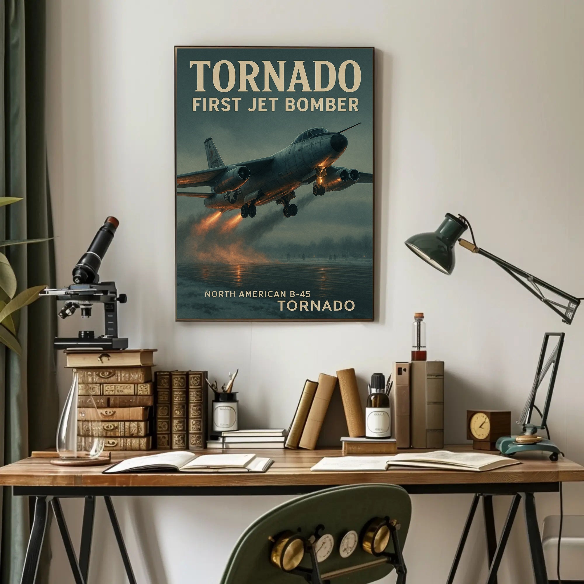 North American B-45 Tornado Early Cold War Poster