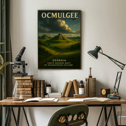 Ocmulgee Earth Mounds Poster