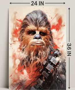 Galactic Warrior Portrait Poster