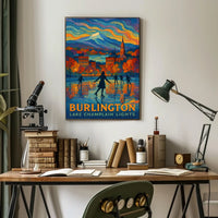 Burlington Lake Champlain Lights Poster