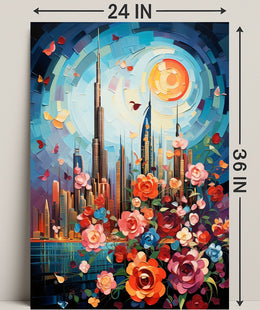 Blossoming Metropolis Poster
