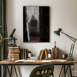 Mysterious Interior Abstract Art Oil-Acrylic Poster PosterGoat