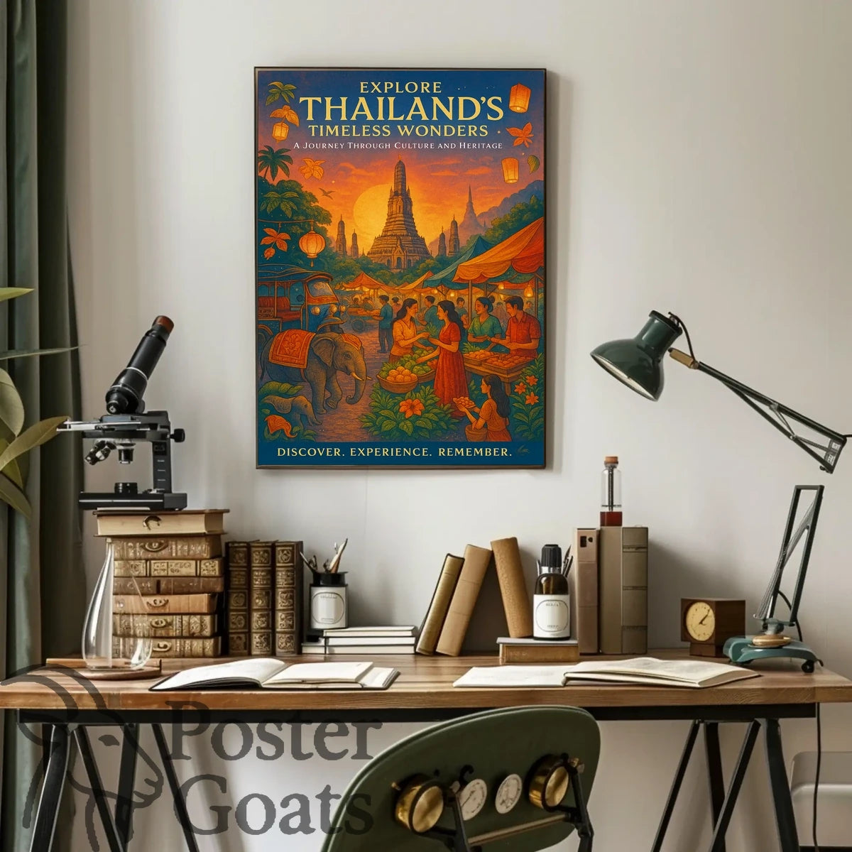 Thailand's Timeless Wonders Travel Poster
