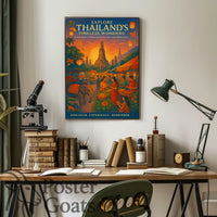 Thailand's Timeless Wonders Travel Poster