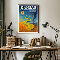 Kansas Heart of the Contiguous U.S Poster