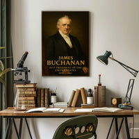 James Buchanan 15th Presidential Classic Portrait Historical Poster