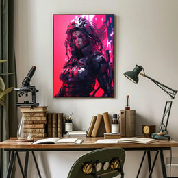 Futuristic Cyborg High-Tech Cyberpunk Poster Sci-Fi Poster
