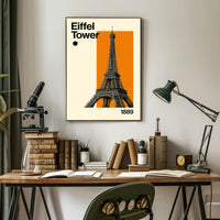 Eiffel Tower Minimalist Design Travel Poster