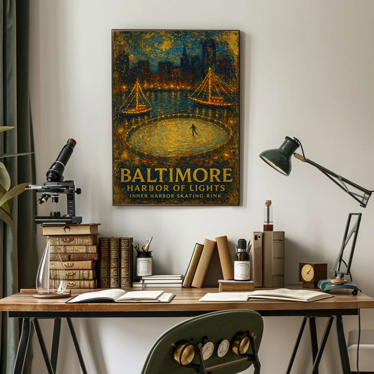 Baltimore Harbor Of Lights Poster