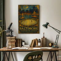 Baltimore Harbor Of Lights Poster