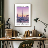 UAE Skyscraper Panorama Modern Cityscape Urban or Cityscape Poster PosterGoat