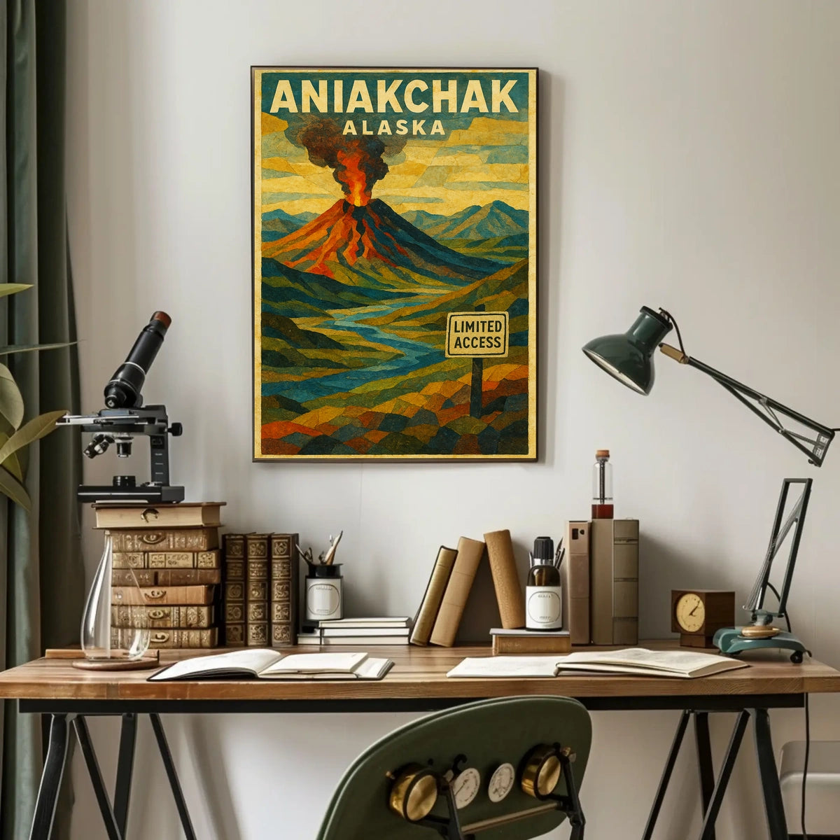 Aniakchak, Alaska Limited Access Poster