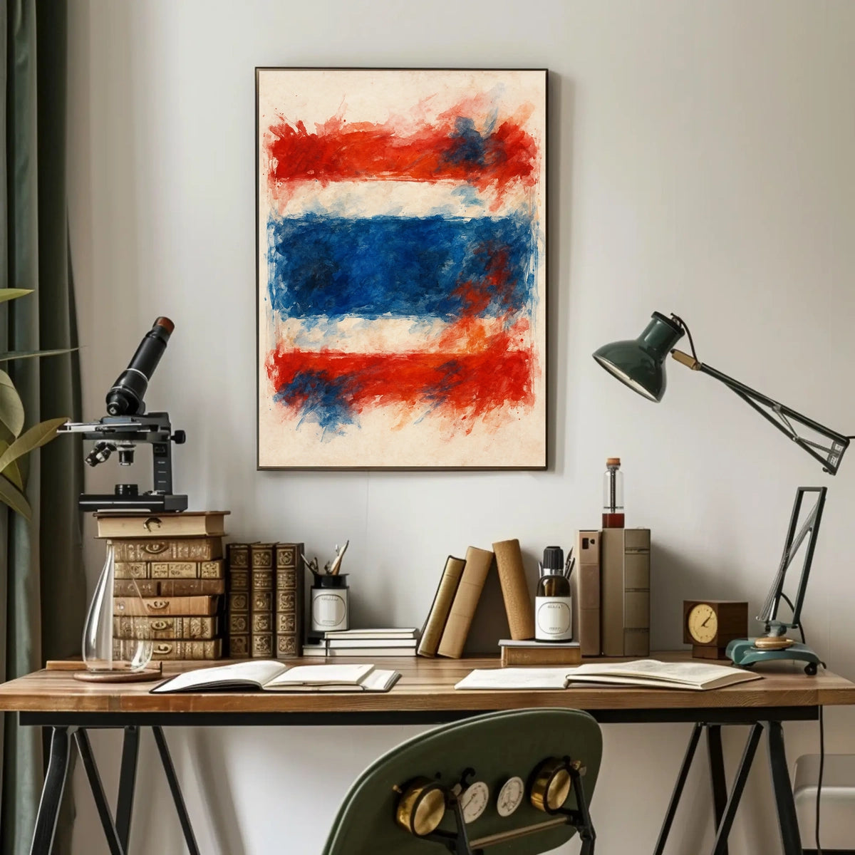 Abstract National Colors Poster