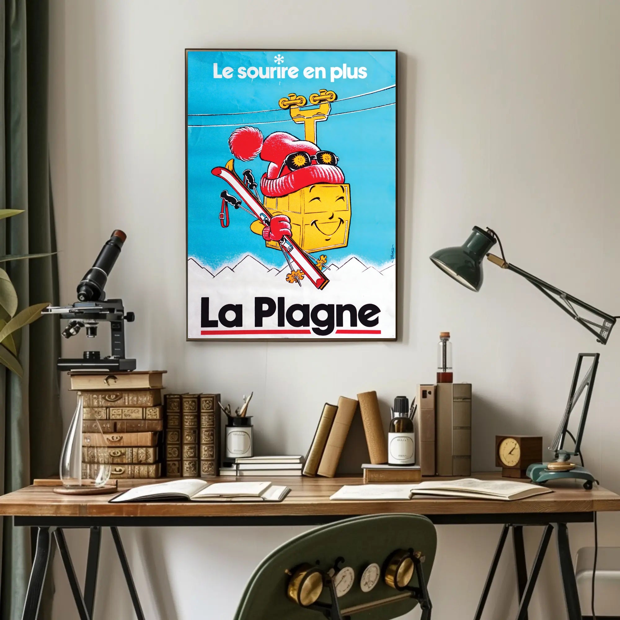 La Plagne Winter Fun Poster PosterGoat