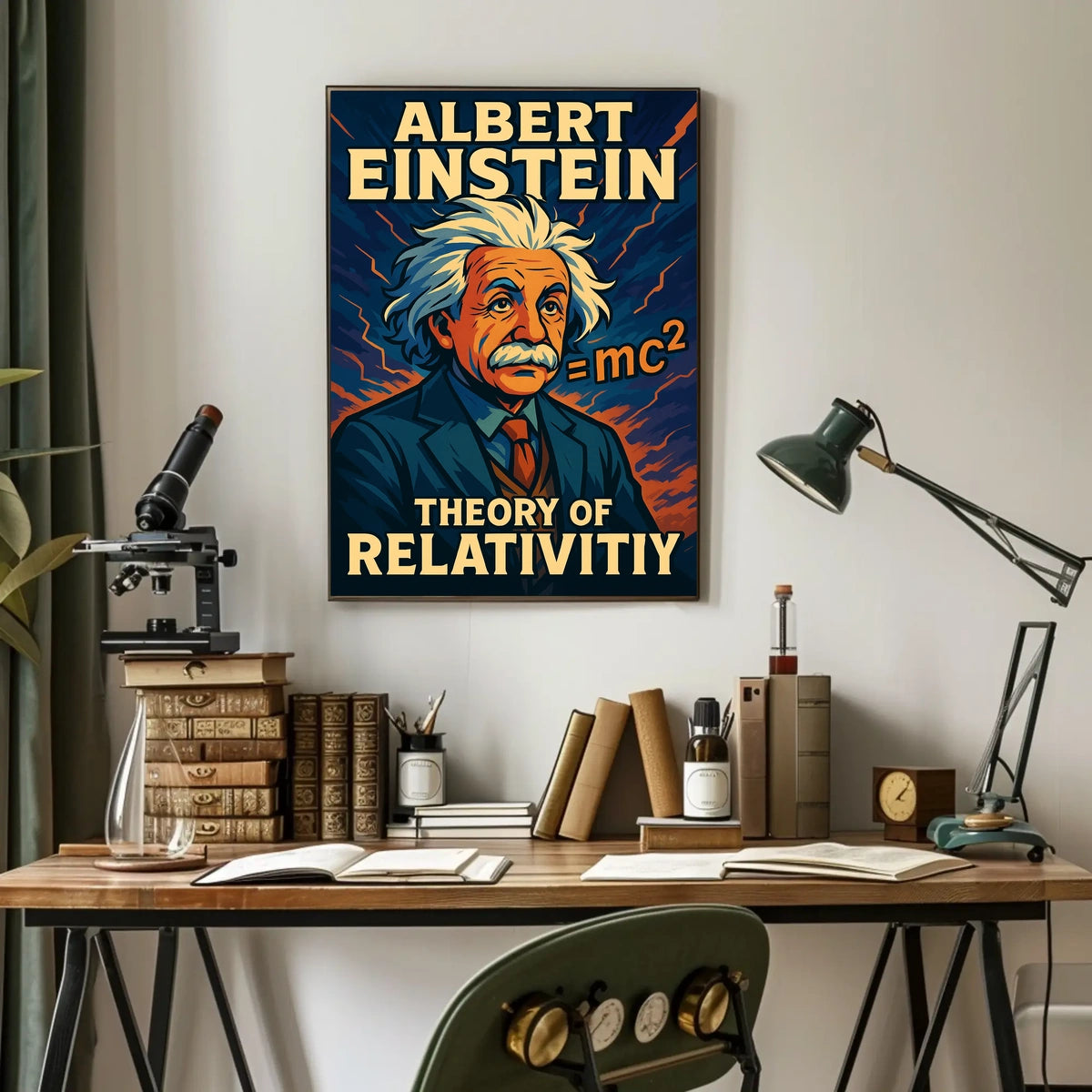 Albert Einstein Theory Of Relativity Poster