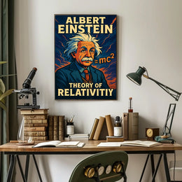 Albert Einstein Theory Of Relativity Poster