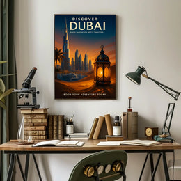 Discover Dubai A Fusion of Innovation and Tradition Description Poster