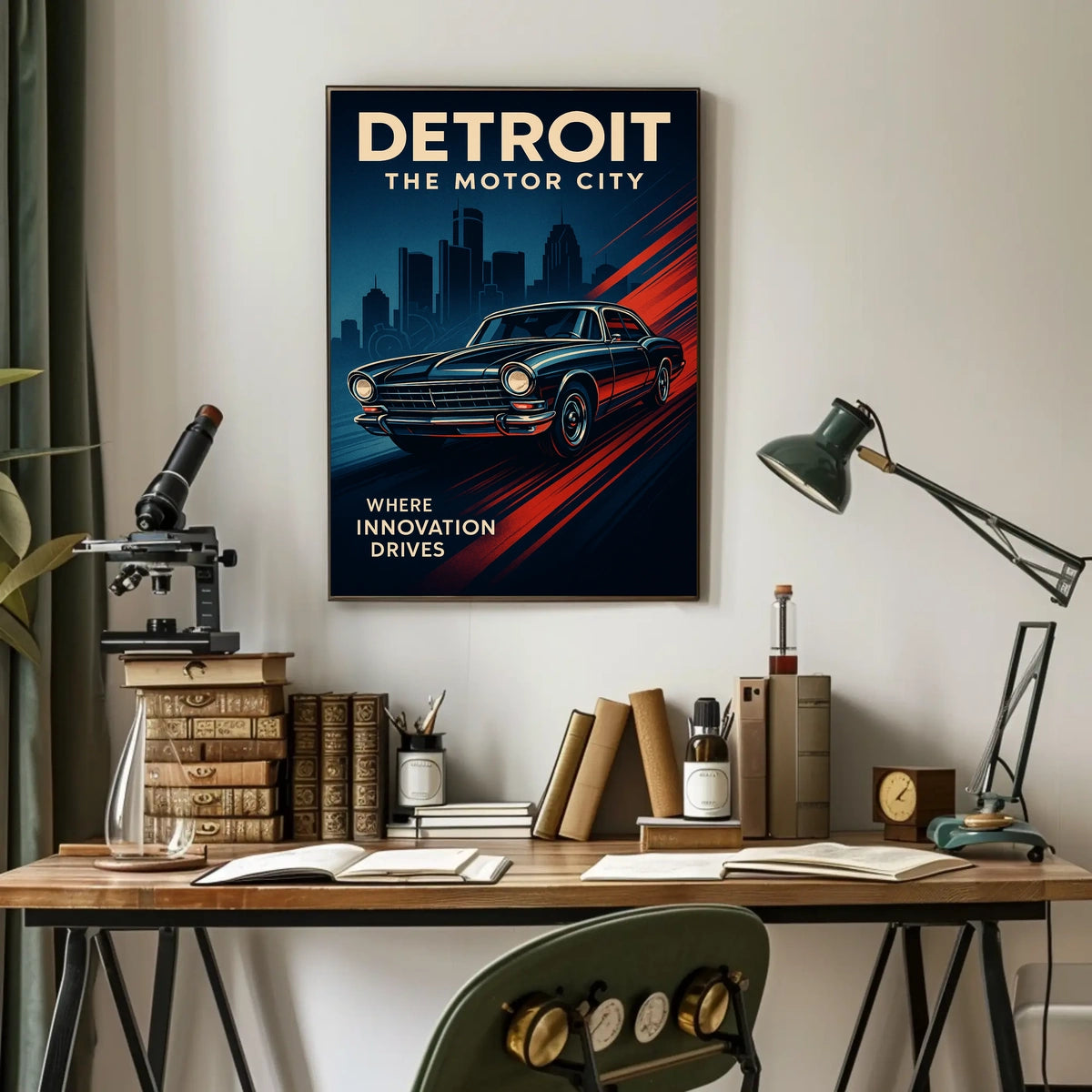 Detroit The Motor City Poster