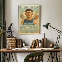 Celebrating a Sports Legend Jim Thorpe Poster