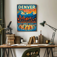 Denver Rocky Mountain Noel Poster