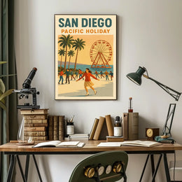 San Diego Pacific Holiday Poster