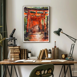 Fushimi Inari Shrine Torii Gates Cultural Heritage Poster PosterGoat