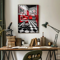 Vintage Barbershop Charm Poster