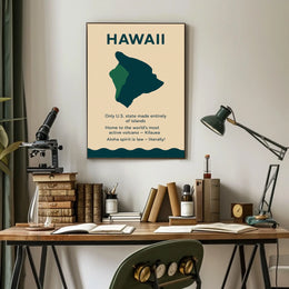 Hawaii Island Culture Modern Minimalist Poster Art