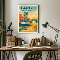 Discover Fargo, North Dakota Poster PosterGoat