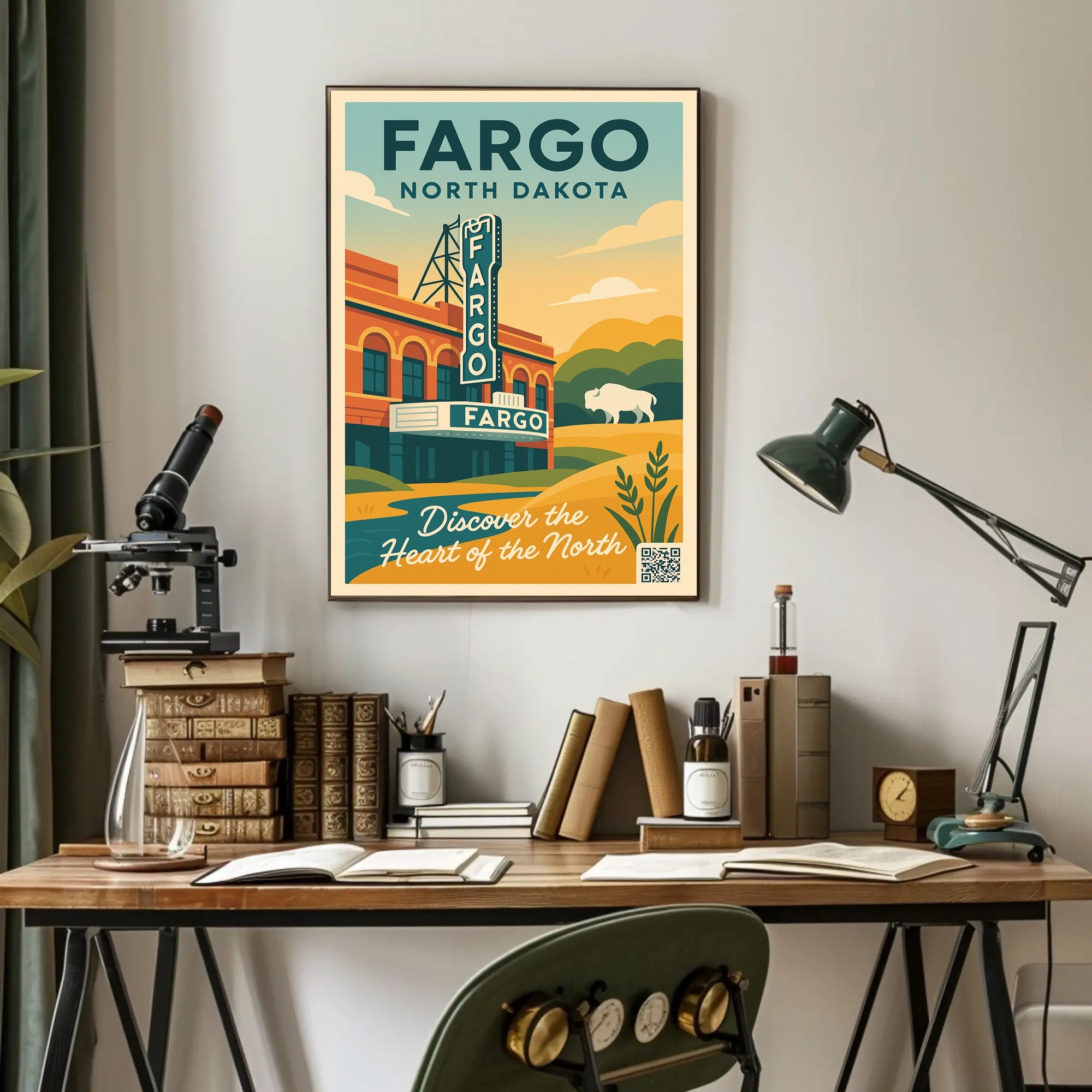 Discover Fargo, North Dakota Poster PosterGoat