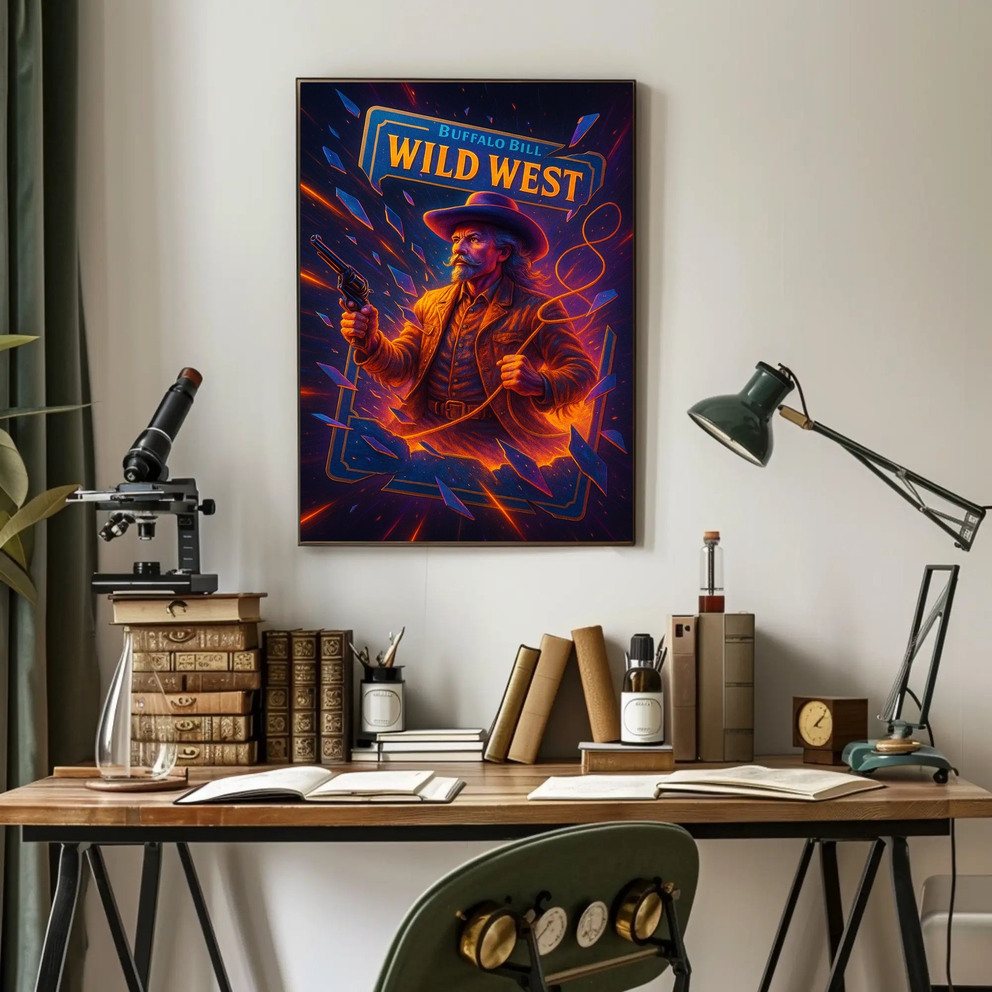 Buffalo Bill Wild West Wall Art Print PosterGoat