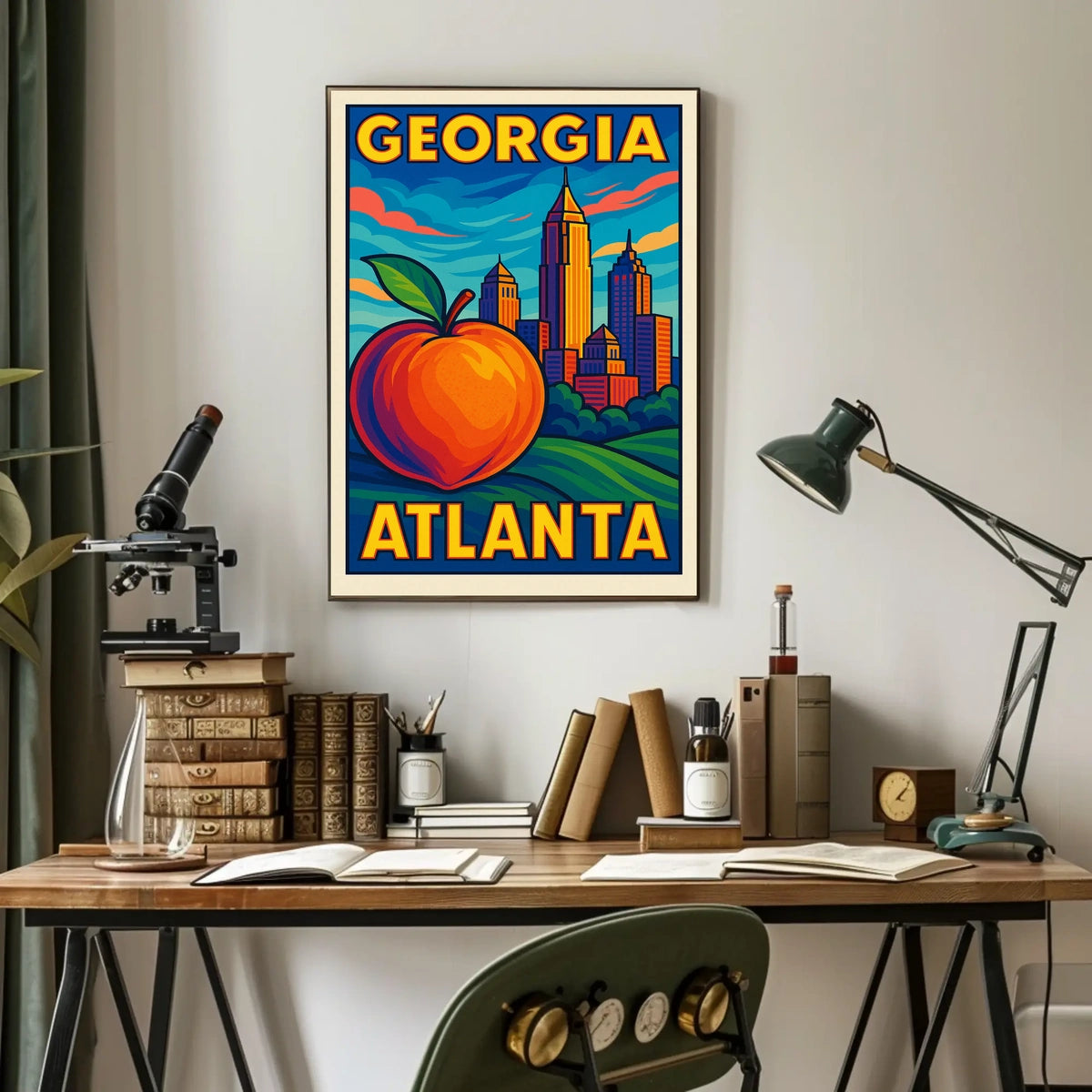 Georgia Atlanta Skyline Poster