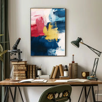 Modern Abstract Layered Color Field Composition Poster