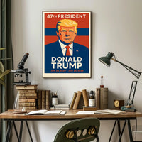 Trump Visionary Leader Pop Art Patriotic Poster