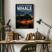 Douglas A-3D Skywarrior The Whale Poster PosterGoat