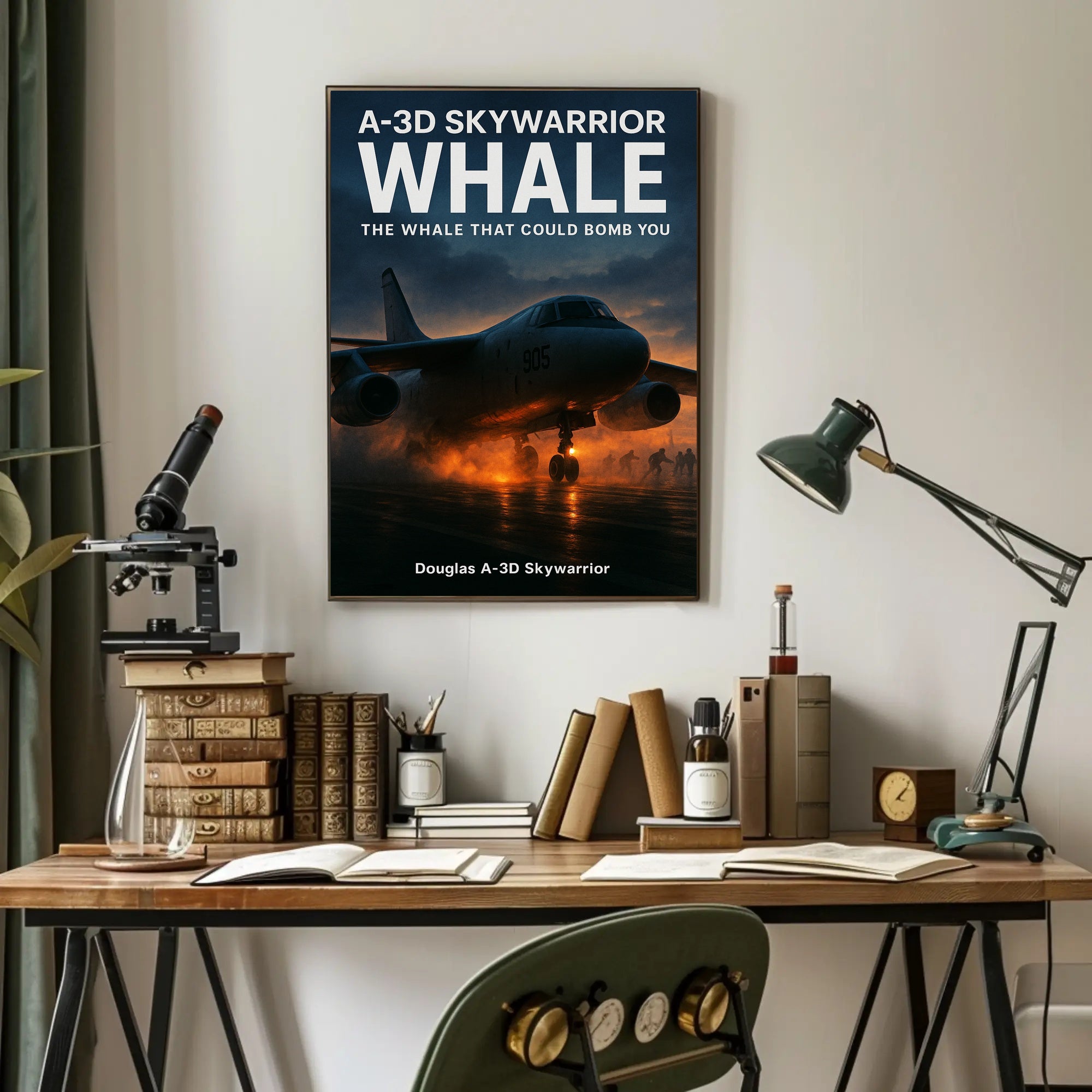 Douglas A-3D Skywarrior The Whale Poster PosterGoat