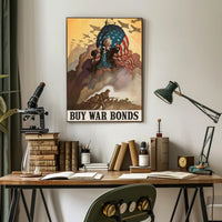 Rally for Support: Buy War Bonds Poster PosterGoat
