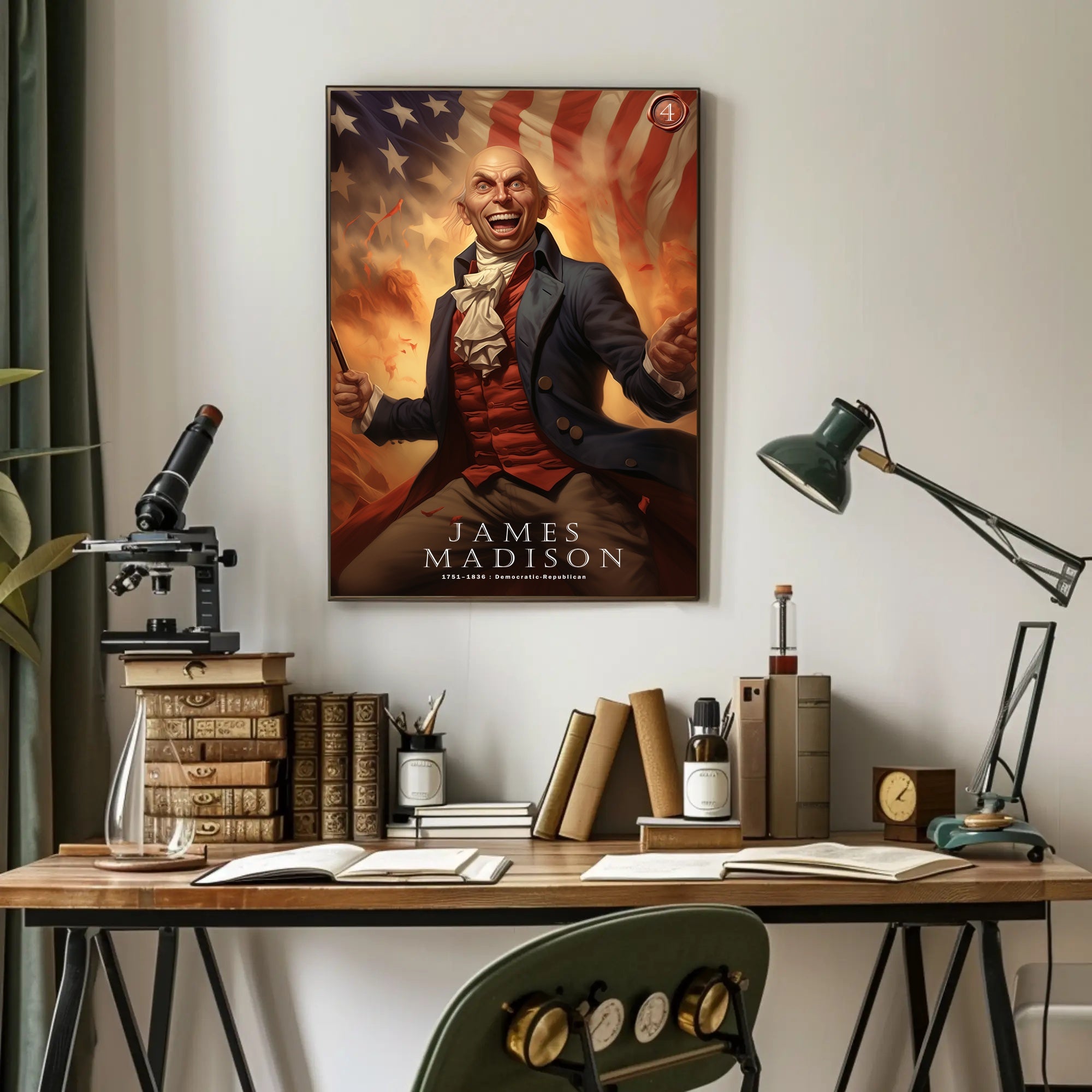 James Madison Patriotic Poster