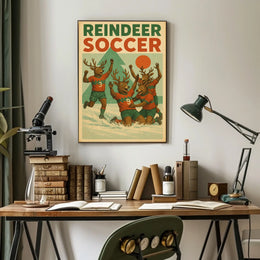 Reindeer Soccer Extravaganza Poster
