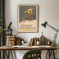 Winter Sports Adventure Travel Poster