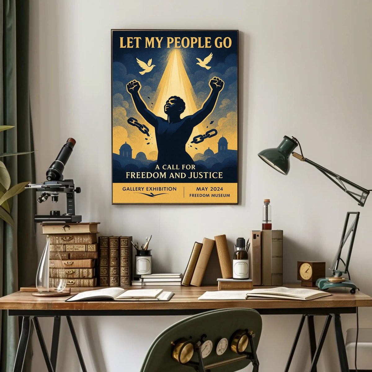 Let My People Go A Call for Freedom and Justice Poster