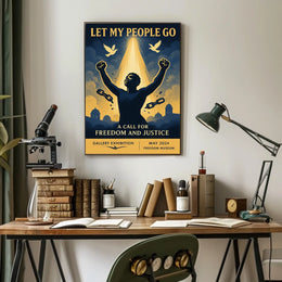 Let My People Go A Call for Freedom and Justice Poster