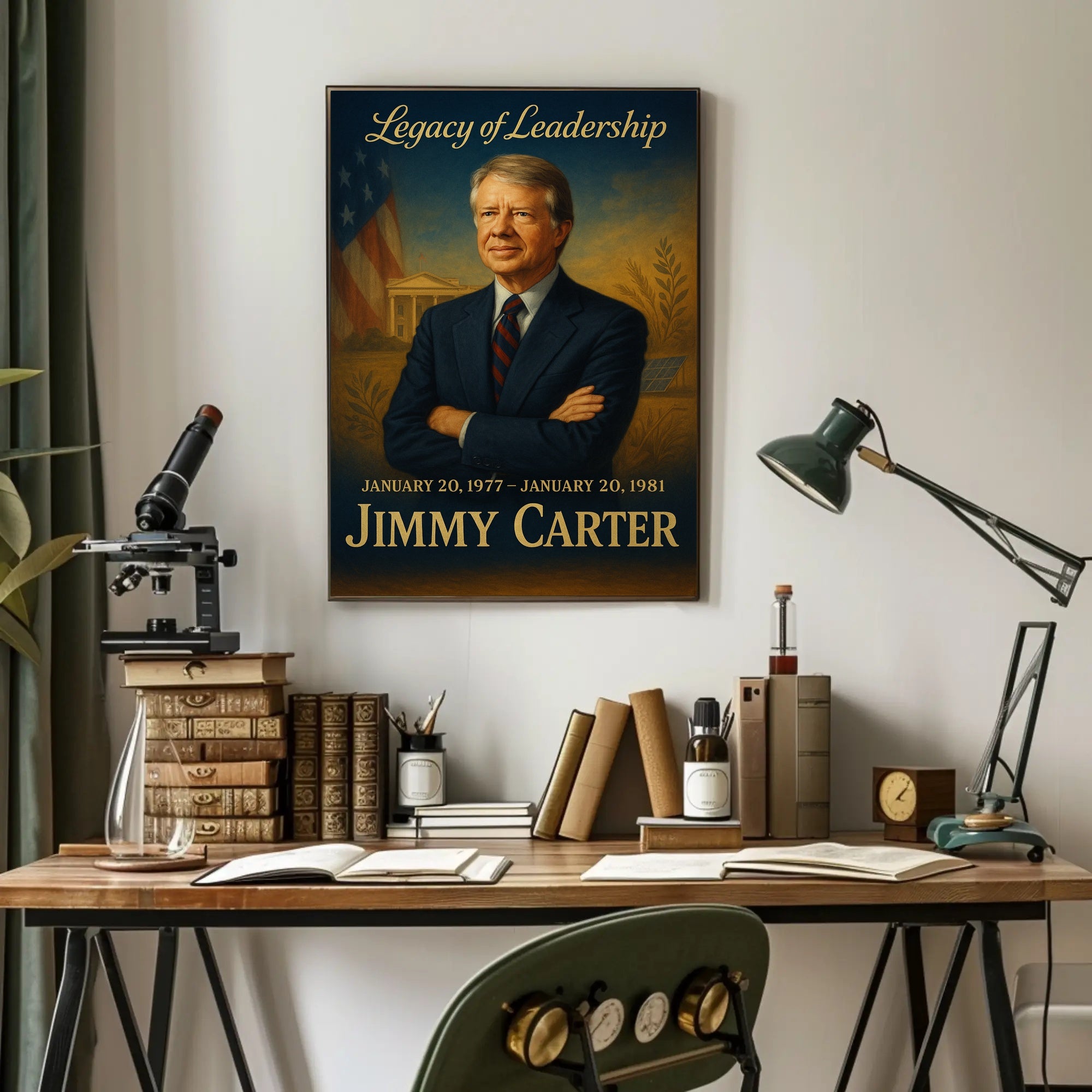 Jimmy Carter Presidential Era Wall Art Print PosterGoat