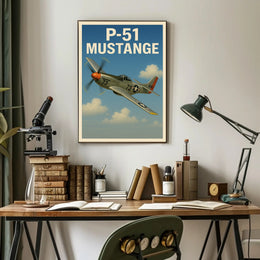 P-51 Mustang Poster PosterGoat