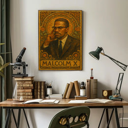 Malcolm X Portrait Poster