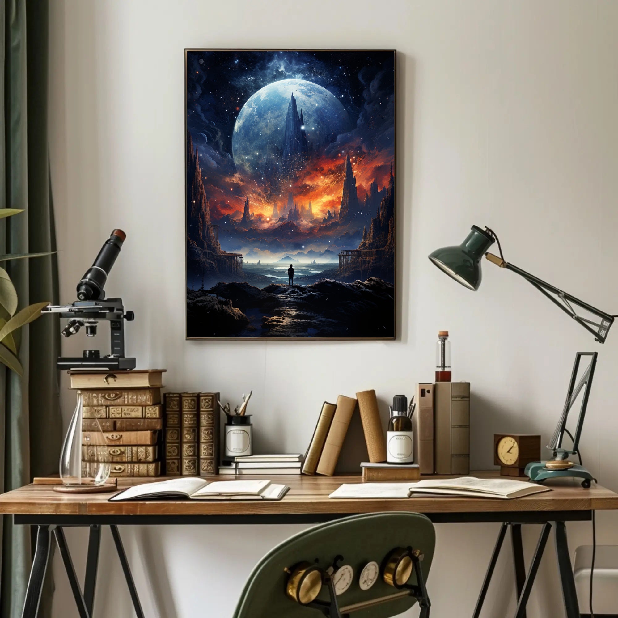 Cosmic Landscape Exploration Poster