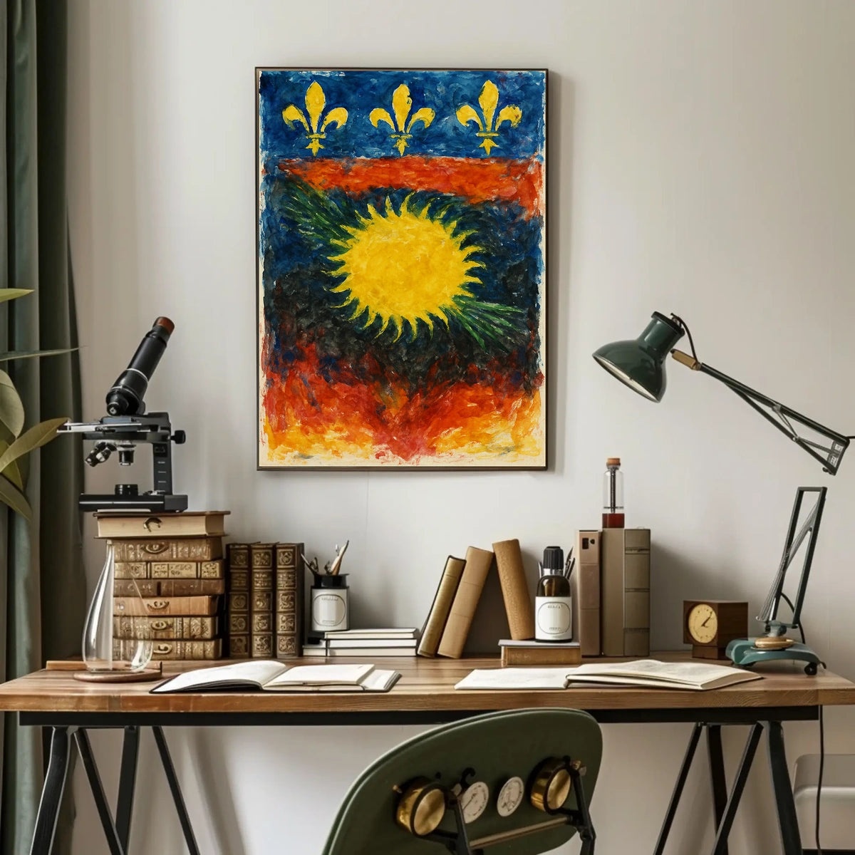 Vibrant Heraldry Poster
