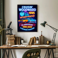 Cruisin Woodward Classic Car Poster