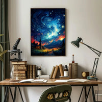 Starry Night Dreamscape Poster