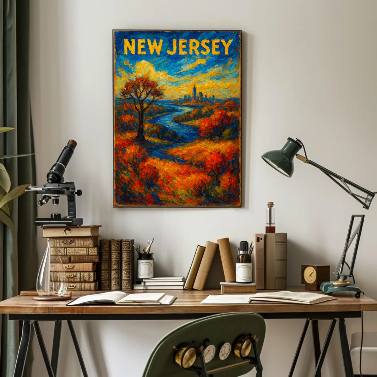 New Jersey Autumn Landscape Poster